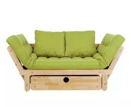 Прямой диван Сламбер (65, 70 см, С ящиком, Без пружин, Мягкие, 154, Малогабаритные)