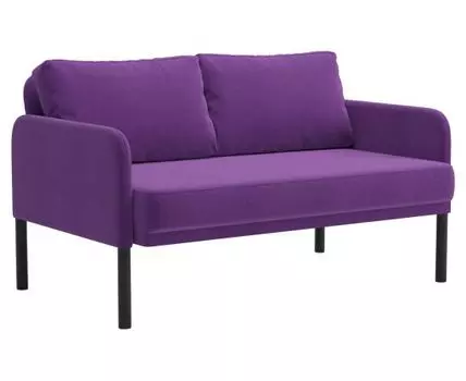 Прямой диван Свит (70, 80 см, Плоские пружины «змейка», Мягкие, Фиолетовый, 122, Малогабаритные)
