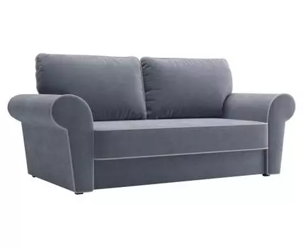 Прямой диван Техас Мини (93, 100 см, Плоские пружины «змейка», Двуспальные, Диван-кровать, Серый, 158, Ширина 160 см)