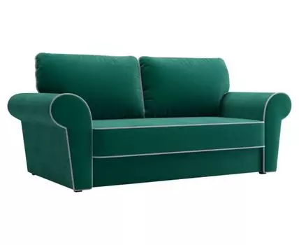 Прямой диван Техас Мини (93, 100 см, Плоские пружины «змейка», Двуспальные, Диван-кровать, Зеленый, 158, Ширина 160 см)