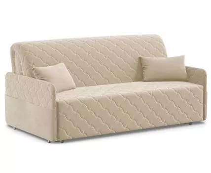 Прямой диван Тино (92, 110 см, С ящиком, Деревянные ламели, Двуспальные, Диван-кровать, Бежевый, 132, Большое спальное место)