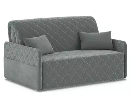 Прямой диван Тино (92, 110 см, С ящиком, Деревянные ламели, Двуспальные, Диван-кровать, Серый, 132, Малогабаритные)