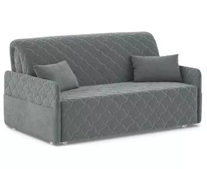 Прямой диван Тино (92, 110 см, С ящиком, Деревянные ламели, Двуспальные, Диван-кровать, Серый, 132, Малогабаритные)