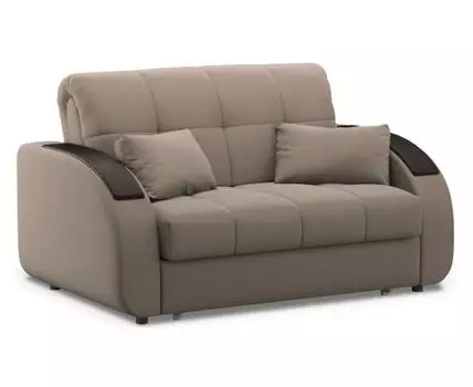 Прямой диван Уильям (90, 100 см, Без ящика, Деревянные ламели, Полутороспальные, Жесткие, Бежевый, 158, Малогабаритные)