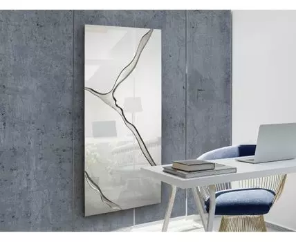 Прямоугольное зеркало Surcos серебряное 80X180