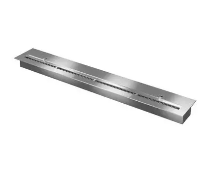 Прямоугольный контейнер ZeFire 1000 с крышкой внутри (серебристый, 100)