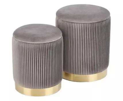 Пуф 3813838 (44, 38, 36, 31, ткань, серый)