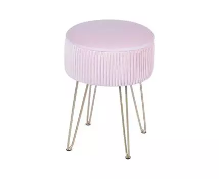 Пуф Астор светло-розовый