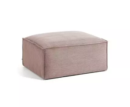 Пуф Blok розовый вельвет