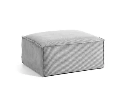 Пуф Blok серый вельвет
