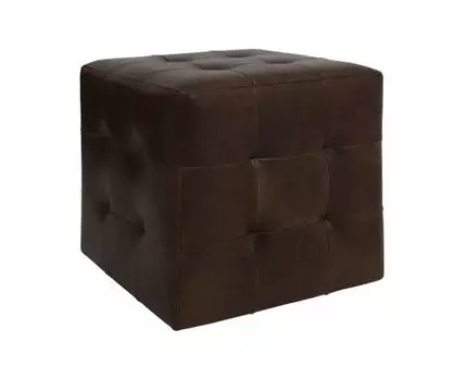 Пуф Brick Max (темно-коричневый, 43, Кожа Dizaro-винтаж (Gambo))