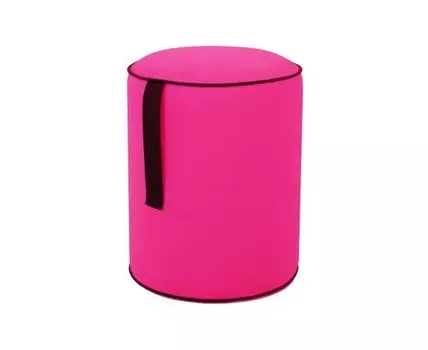 Пуф Drum Handle (Розовый, Ткань Ankor 24 Розовый/31 Бордовый)