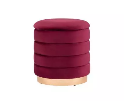 Пуф Франсис с ящиком велюр винный