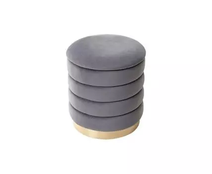 Пуф ФРЕД (серый, золотистый)