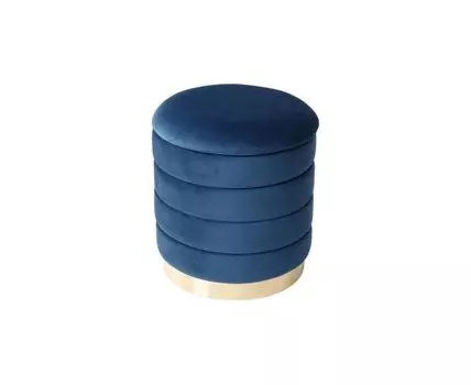 Пуф ФРЕД (синий, золотистый)