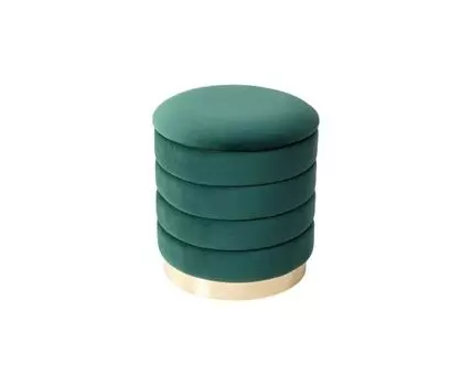 Пуф ФРЕД (зеленый, золотистый)