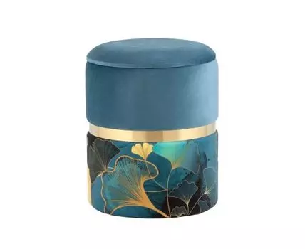 Пуф Кэрри с ящиком велюр Gingko