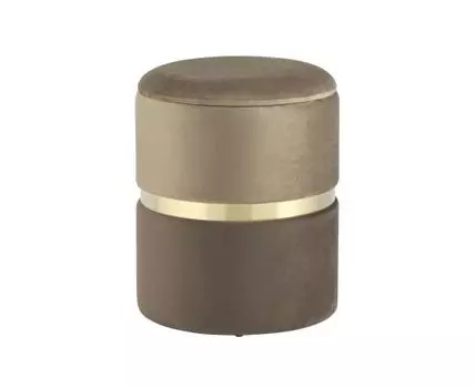 Пуф Кэрри с ящиком велюр коричневый