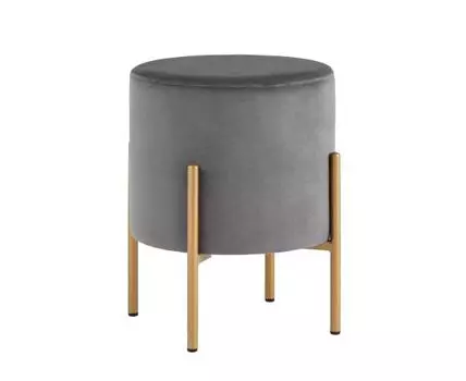 Пуф Кейси велюр серый