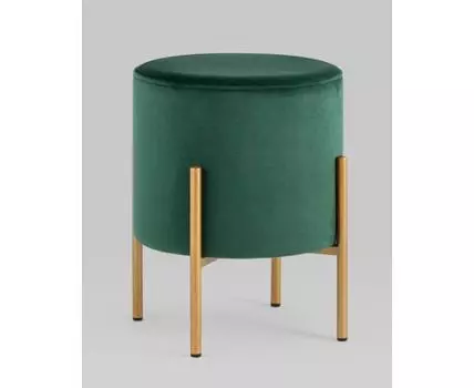 Пуф Кейси велюр зелёный