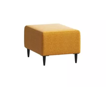 Пуф Киркас жёлто-оранжевый, ткань рогожка