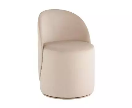 Пуф Loreen вращающийся велюр молочный