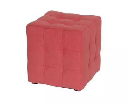 Пуф Лотос Коралловый Велюр (Красный, 40)