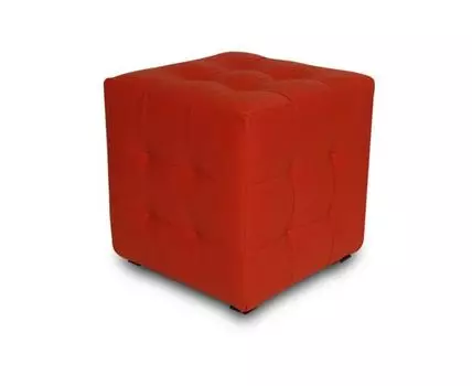 Пуф Лотос Красный ЭкоКожа (Красный, 40)