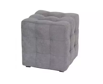 Пуф Лотос Серый Велюр (Серый, 40)