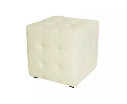 Пуф Лотос Светло-Бежевый ЭкоКожа (Бежевый, 40)