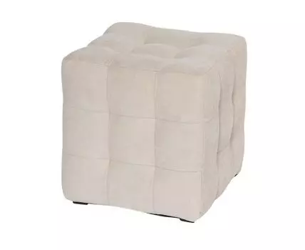 Пуф Лотос Светло-Бежевый Велюр (Бежевый, 40)