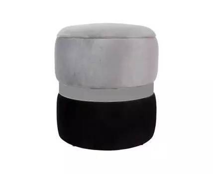 Пуф New-York (черный, серый)