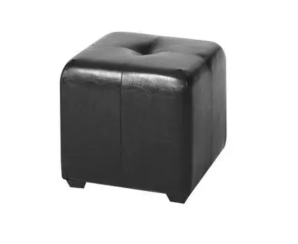Пуф Николь Черная ЭкоКожа (Черный, 40)
