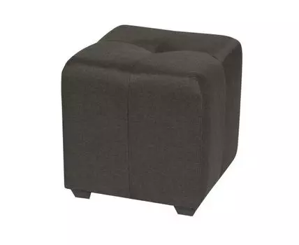 Пуф Николь Графит Рогожка (Серый, 40)