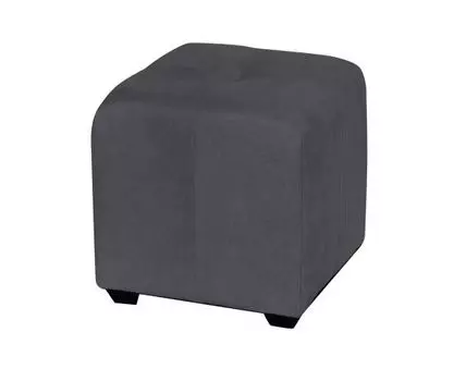 Пуф Николь Графит Велюр (Серый, 40)