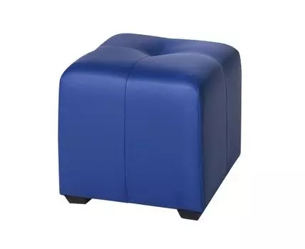 Пуф Николь Синяя ЭкоКожа (Синий, 40)