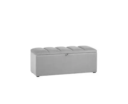 Пуф с крышкой Нильсон 2 велюр серый