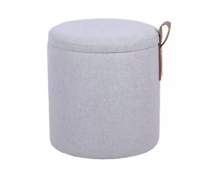 Пуф с ящиком Эркки рогожка XS серый