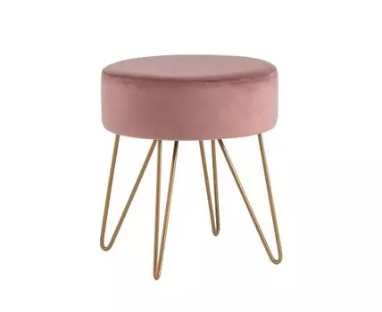 Пуф Спейси велюр пыльно-розовый