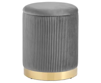 Пуф-сундук 3670419 (44, 36, Велюр, серый)