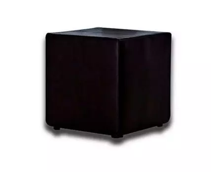 Пуф Валенсия Черная ЭкоКожа (Черный, 40)