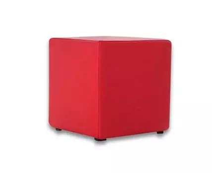 Пуф Валенсия Красная ЭкоКожа (Красный, 40)