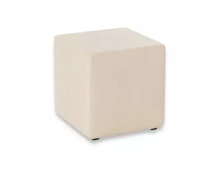 Пуф Валенсия Светло-Бежевая ЭкоКожа (Бежевый, 40)