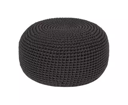 Пуф вязаный (Серый)
