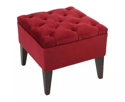 Пуфик Дреси (Низкие, 45, Прикроватные, Красный, 45)