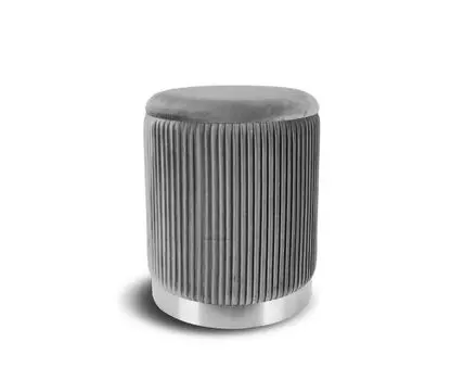 Пуфик Geneva (серебристый)