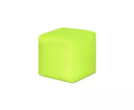 Пуфик Куб Лайм Оксфорд (Зеленый, 40)