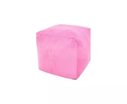 Пуфик Куб Розовый Микровельвет (Розовый, 40)