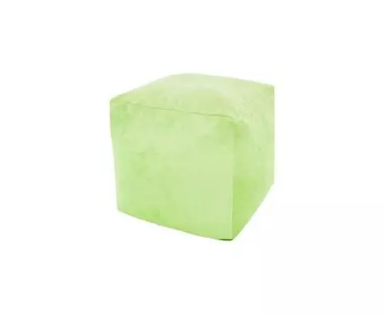 Пуфик Куб Салатовый Микровельвет (Зеленый, 40)