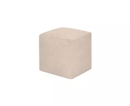 Пуфик Куб Светло-Бежевый Велюр (Бежевый, 40)